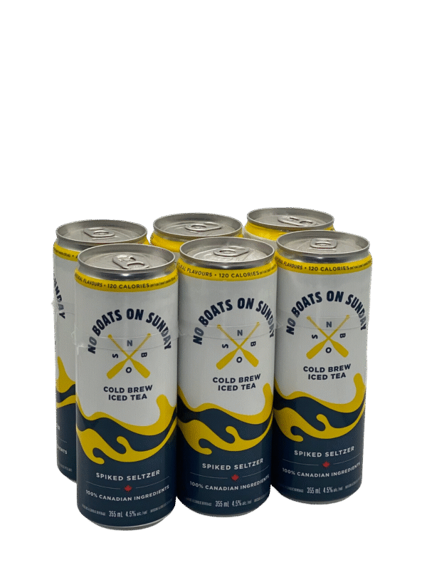 No Boats On Sunday Cold Brew Iced Tea 6 Pack Cans
