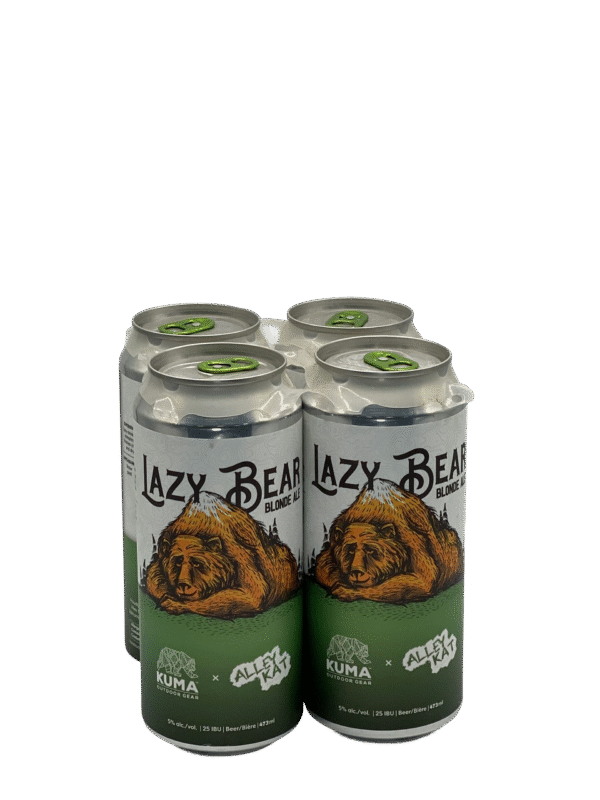 Alley Kat Brewing Lazy Bear Blonde Ale 4 Pack Cans