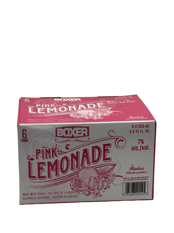 Boxer Pink Lemonade 6 Pack Cans