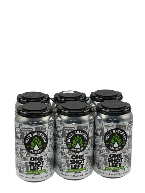 Hell's Basement Brewing One Shot Left New England IPA 6 Pack Cans