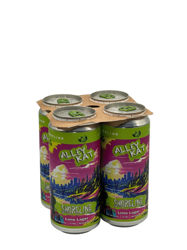 Alley Kat Shoreline Lime Lager 4 Pack Cans