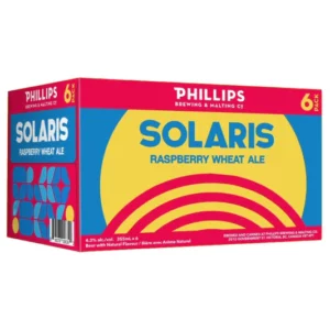 Phillips Brewing Solaris Raspberry Wheat Ale 6 Pack Cans