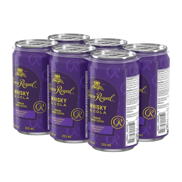 Crown Royal Whisky & Cola 6 Pack Cans